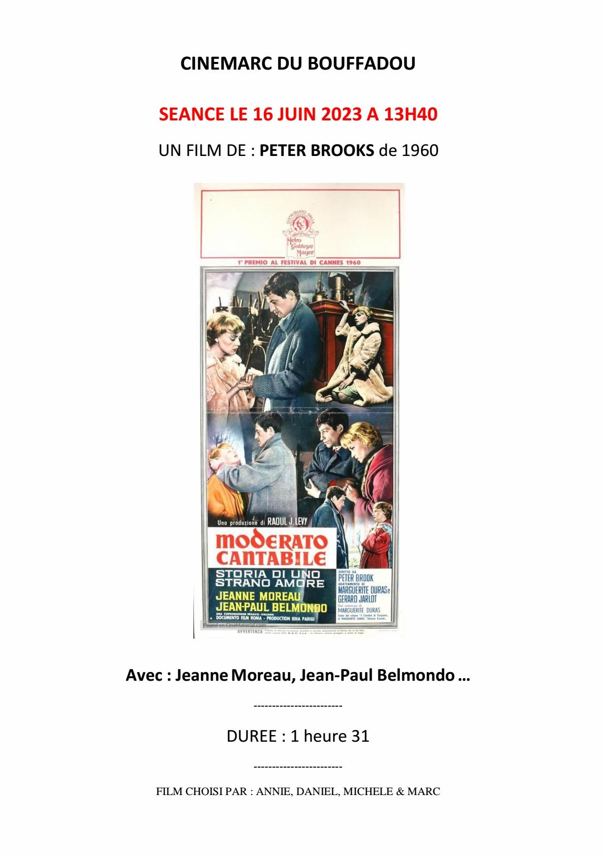 Affiche cinemarc 16 juin 2023 moderato cantabile 3