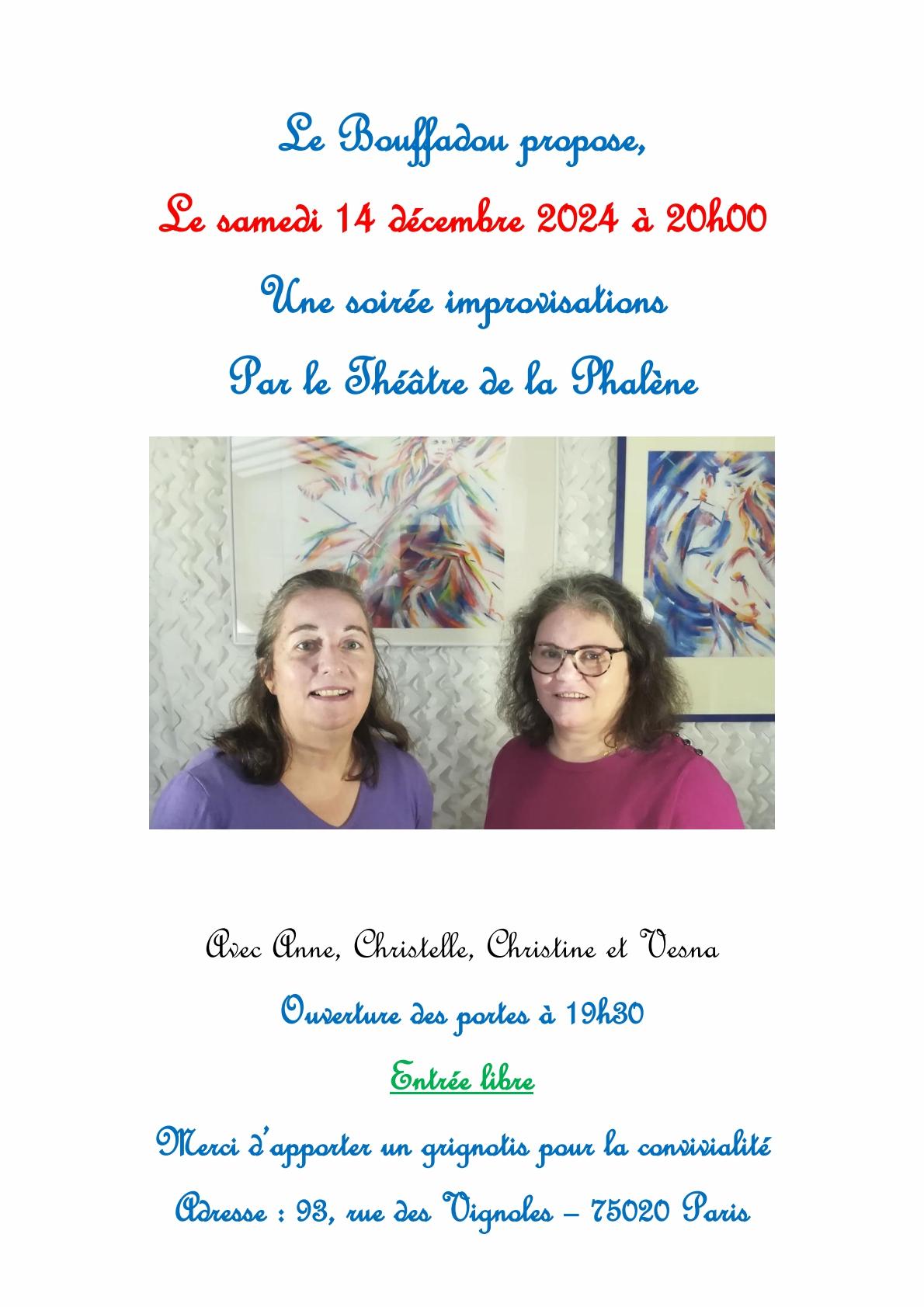 Affiche impro soiree 14 12 24