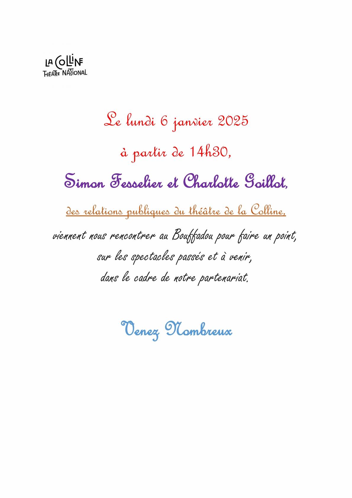 Affiche la colline 6 01 25 simon charlotte