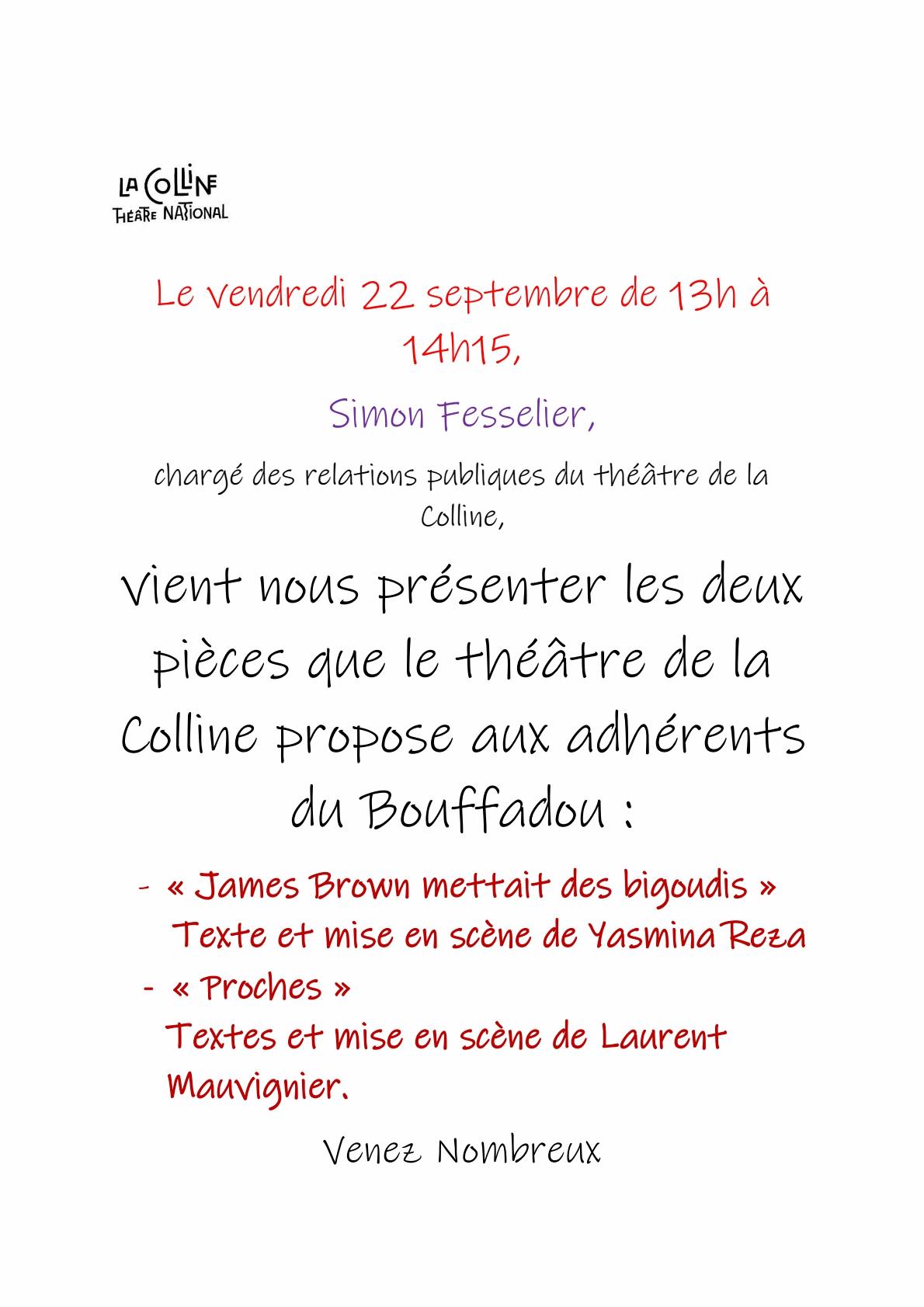 Affiche la colline sept 2023