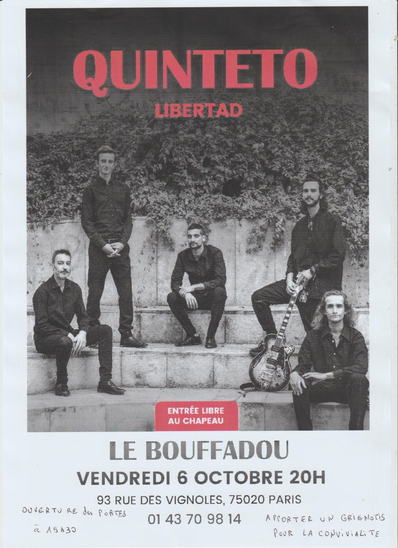 Affiche quinteto bouffadou 6 10 23