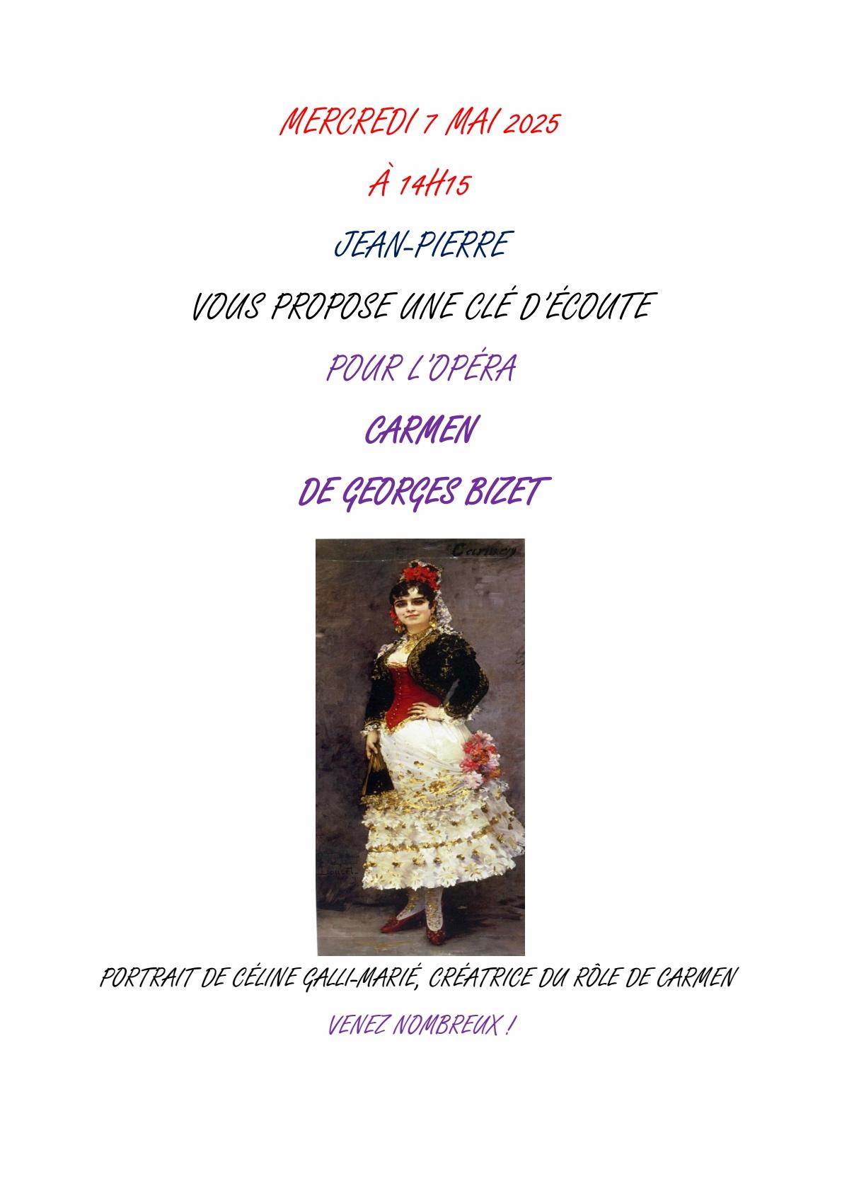 Cle d ecoute carmen