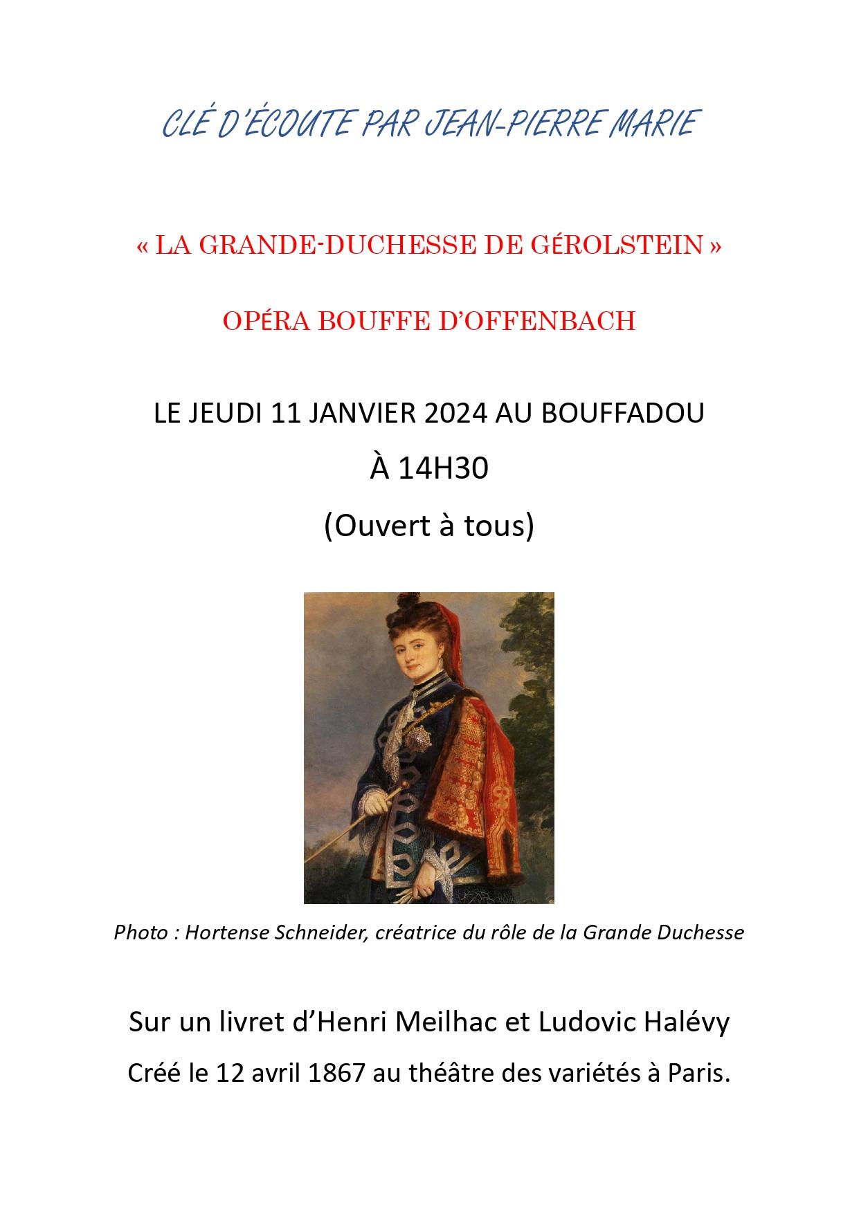 Cle d ecoute la grande duchesse