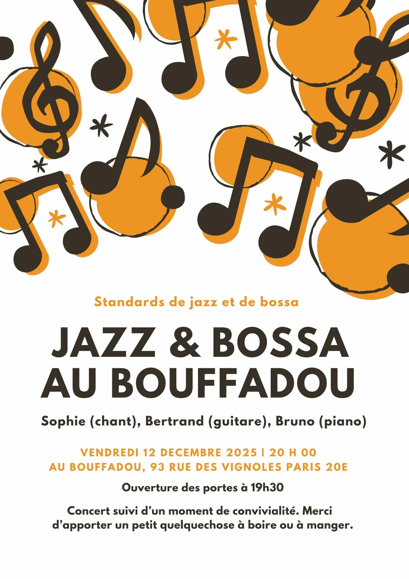 Jazz et bossa au bouffadou 2025 12 12