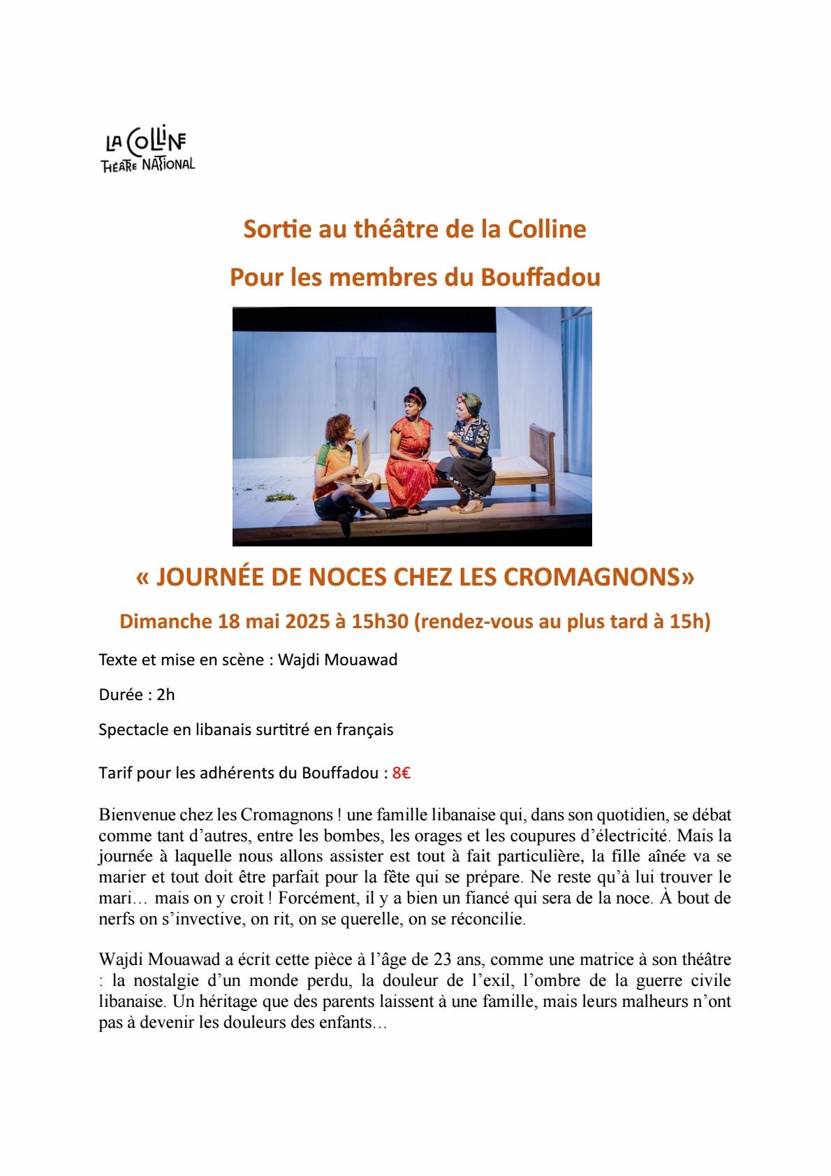 Journee de noces chez les cromagnons