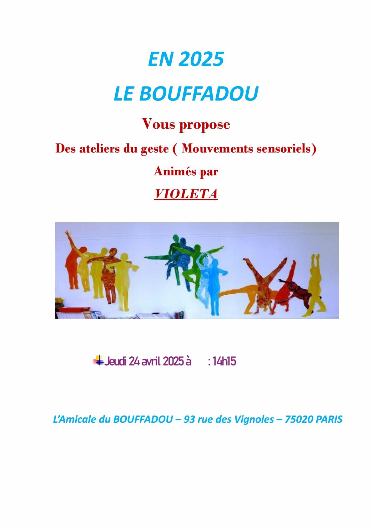 Mouvements sensoriels avril 2025