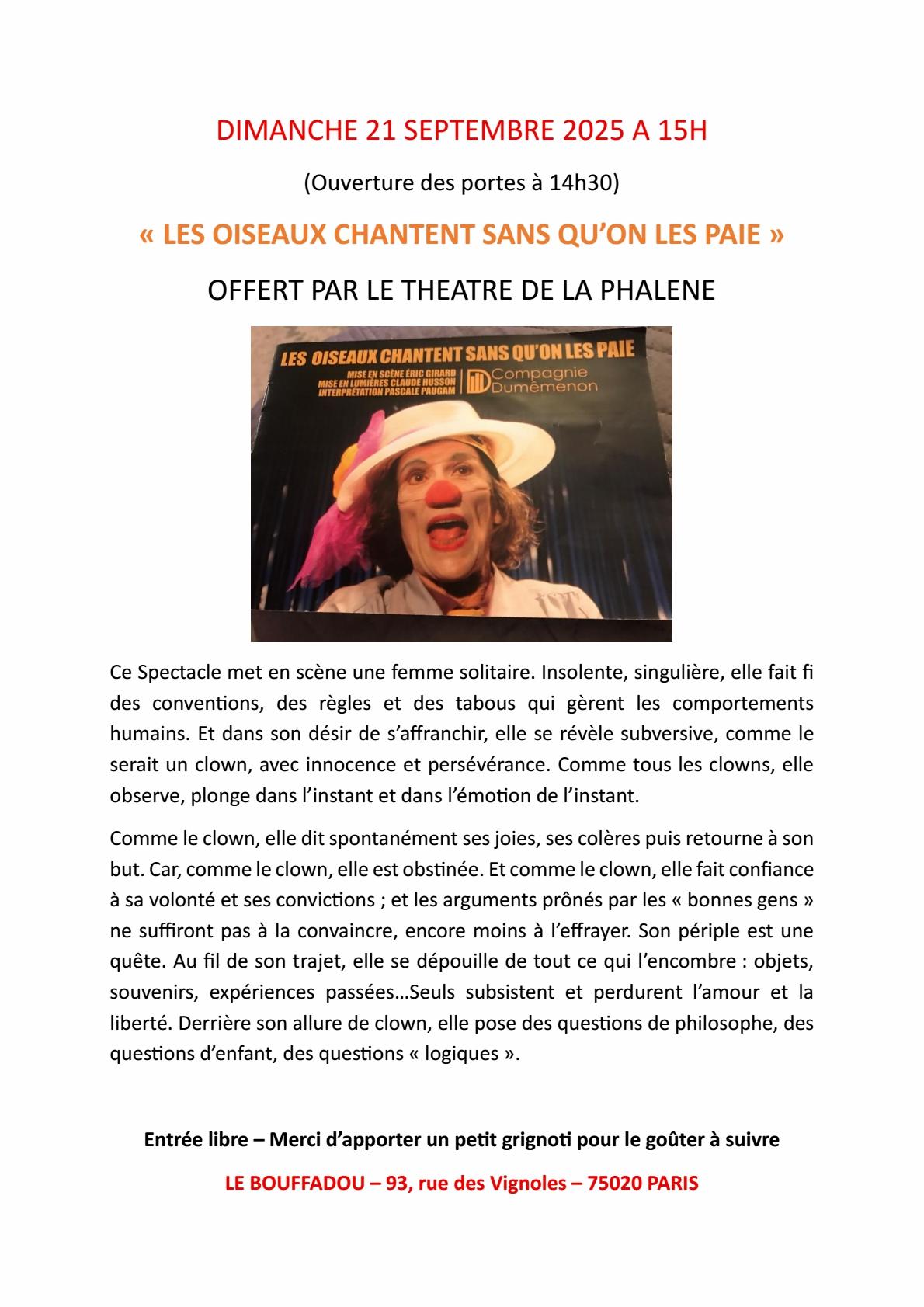 Spectacle pascale paugam